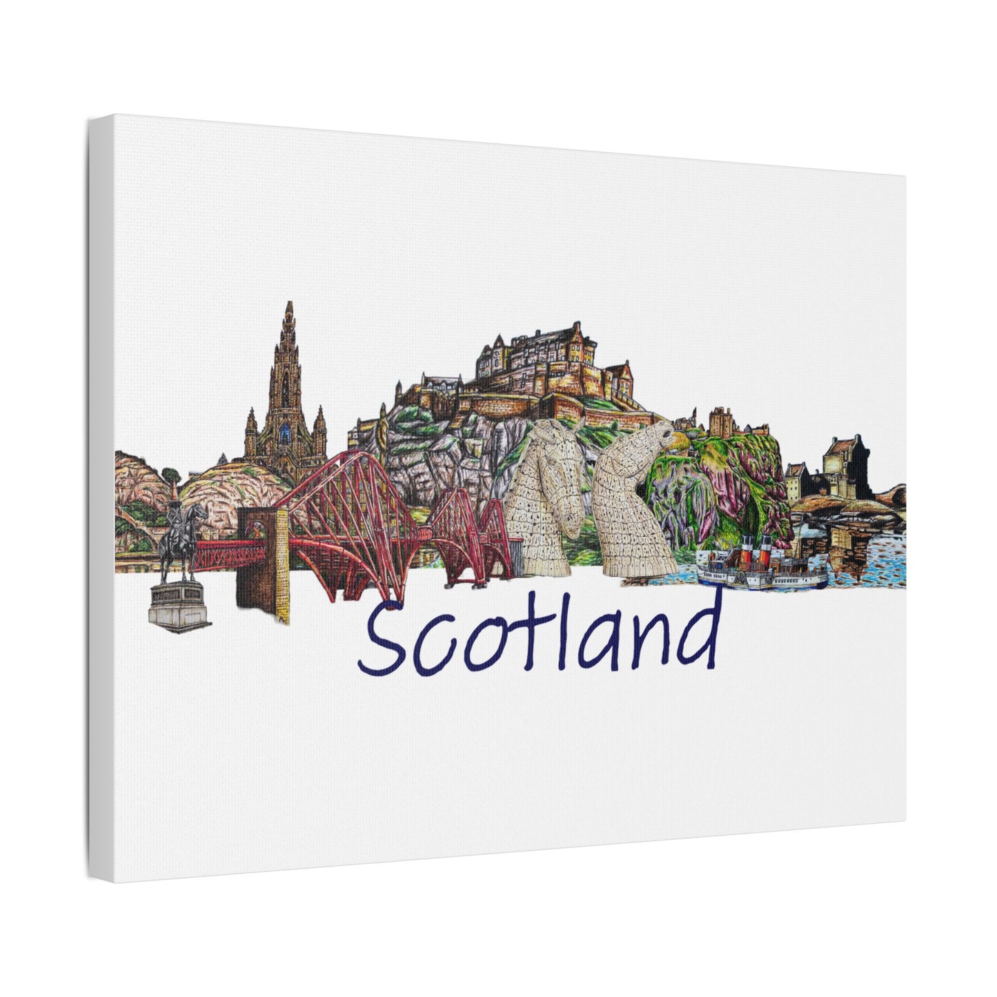 Scotland collage Canvas art