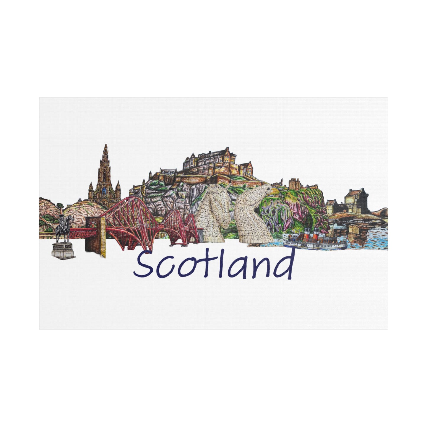 Scotland collage Canvas art