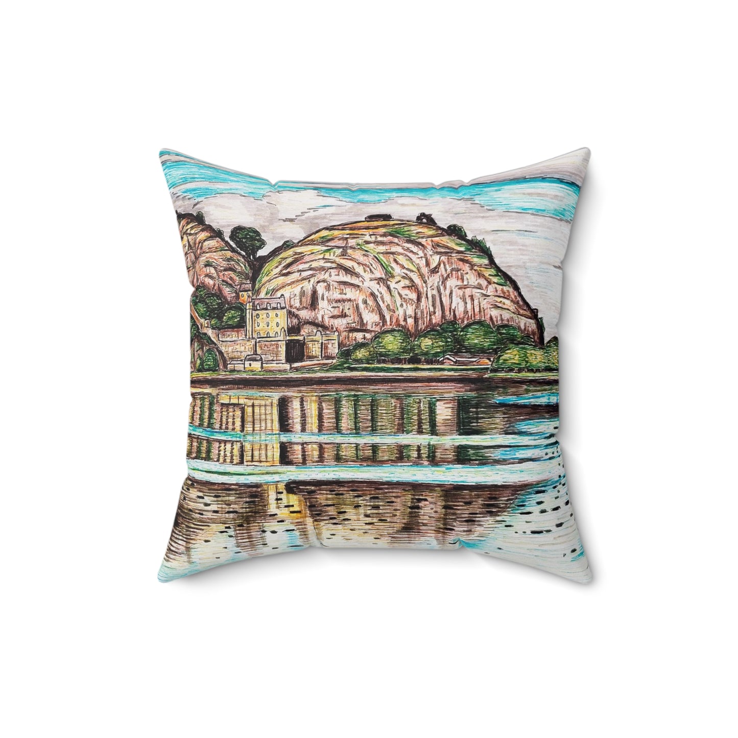 Indoor decorative cushion- Dumbarton Castle