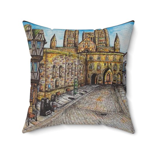 Indoor decorative cushion- Lincoln Castle Square