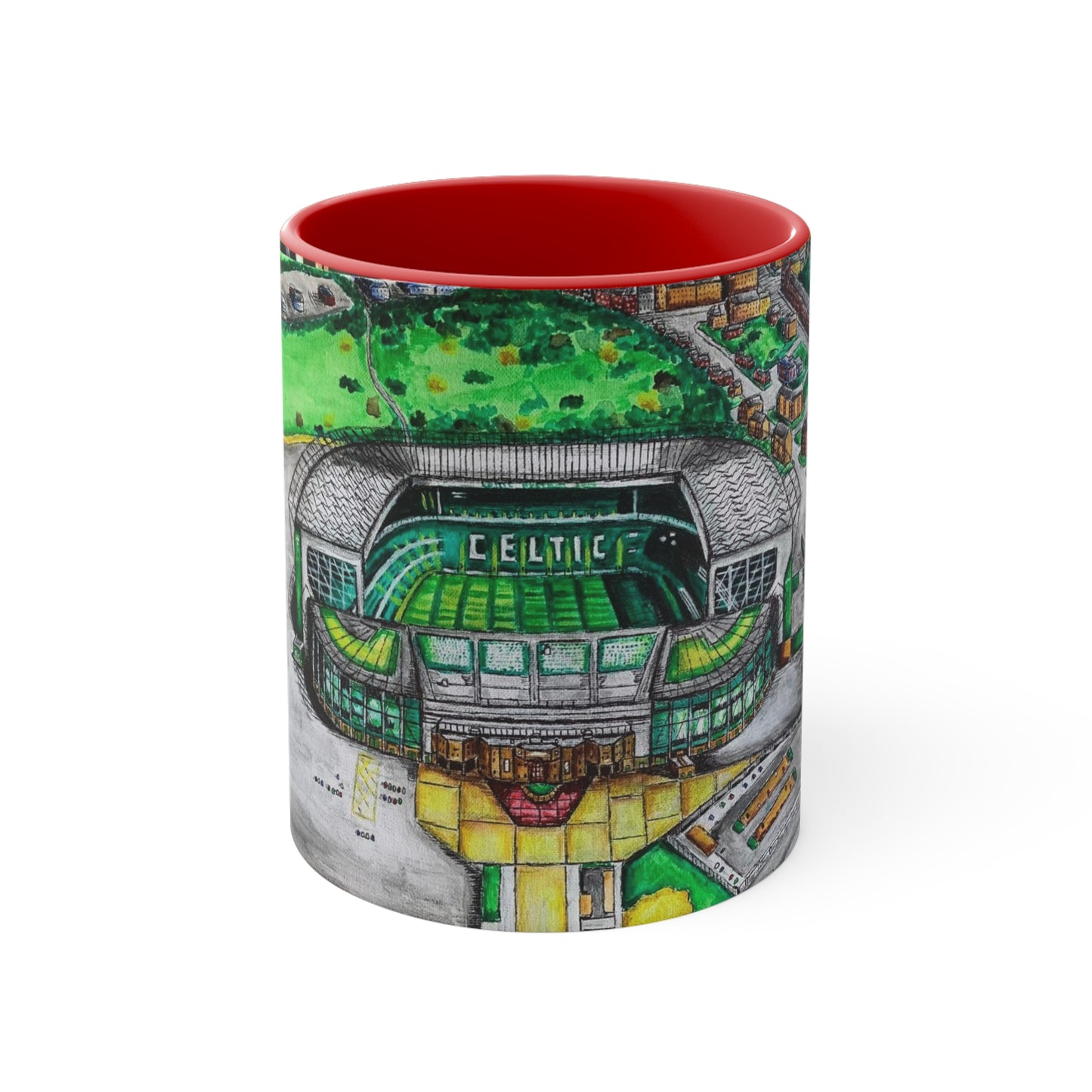 Coffee Mug, 11oz- Celtic FC, Parkhead Design