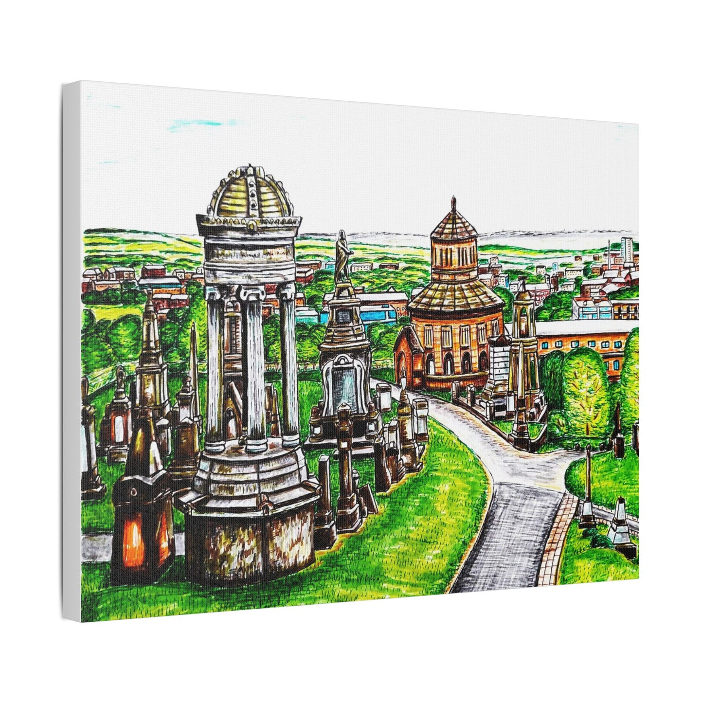 Glasgow Necropolis Canvas art