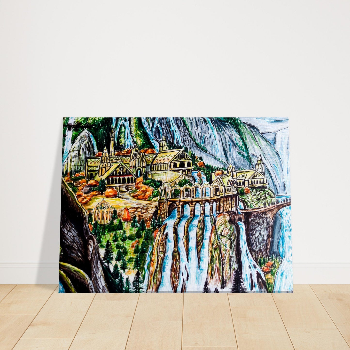 Rivendell, Lord Of The Rings Canvas Art print