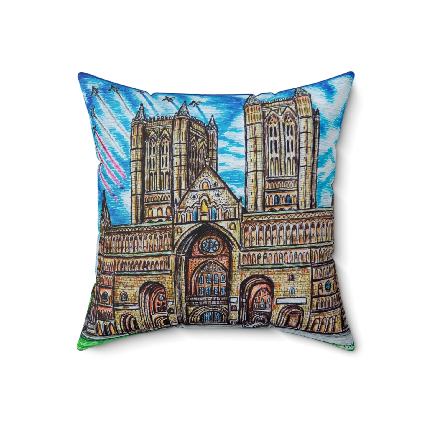 Indoor decorative cushion- Lincoln Cathedral