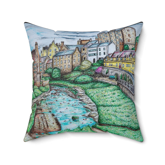 Indoor decorative cushion- Leith Waterway Walk