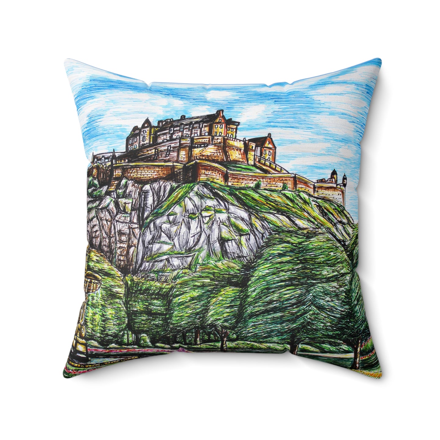 Indoor decorative Cushion- Edinburgh Castle