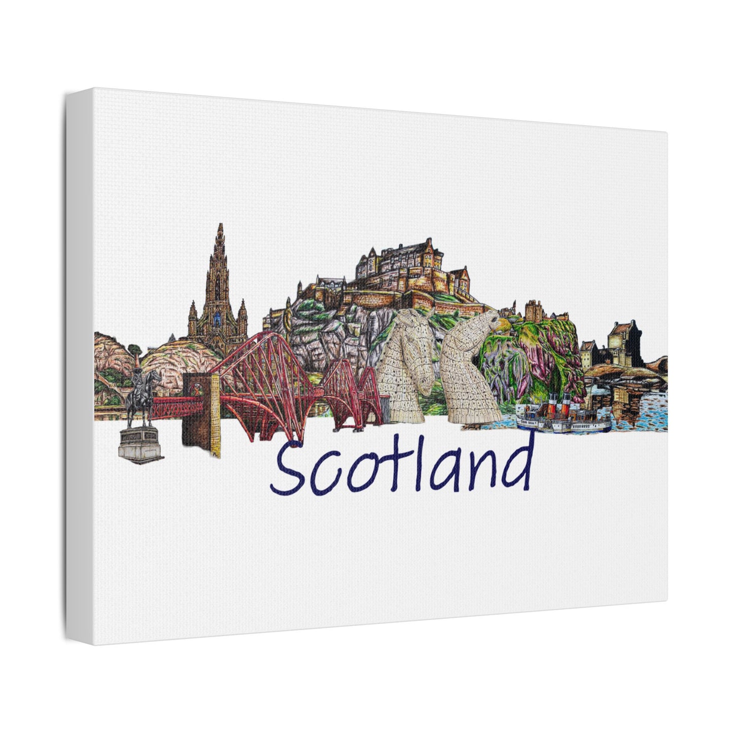 Scotland collage Canvas art