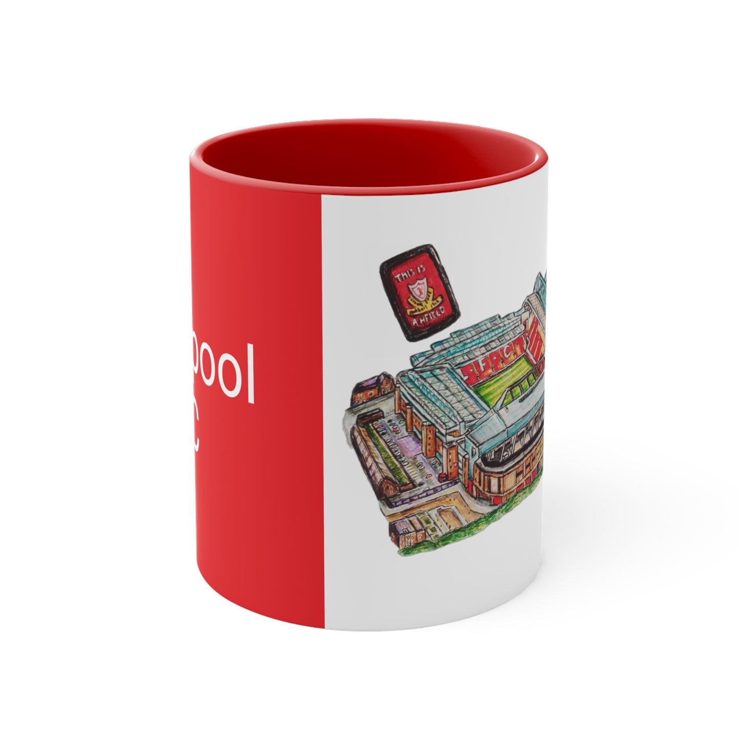 Coffee Mug, 11oz- Liverpool FC, Anfield stadium Design (birthday Gift, football, art, Home decor, xmas gift, drinkware)