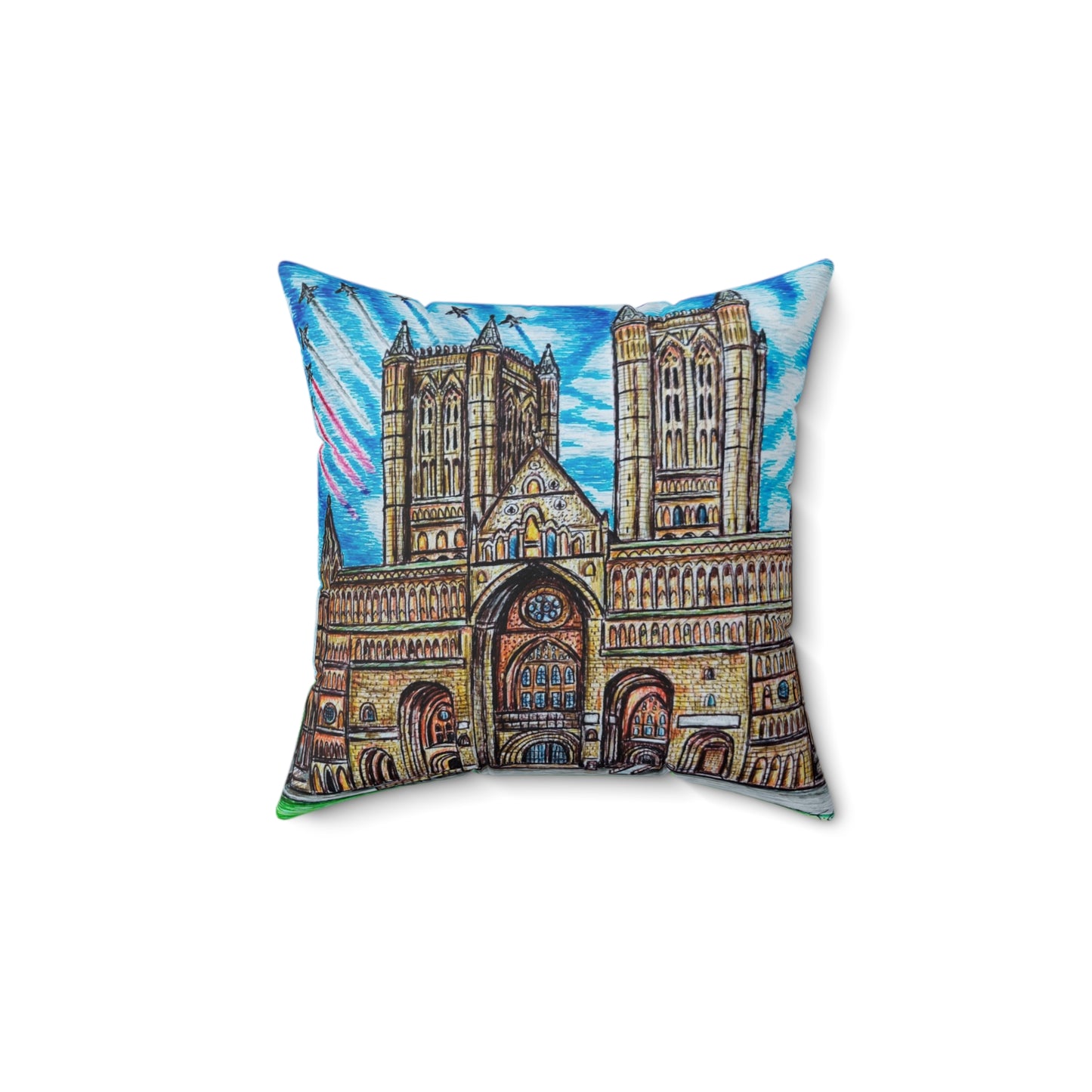 Indoor decorative cushion- Lincoln Cathedral