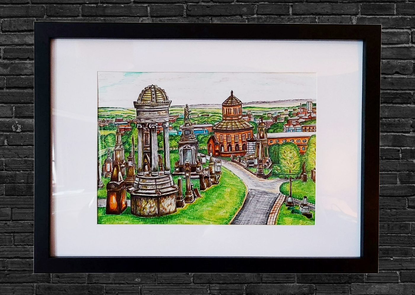 Glasgow Necropolis Art Print