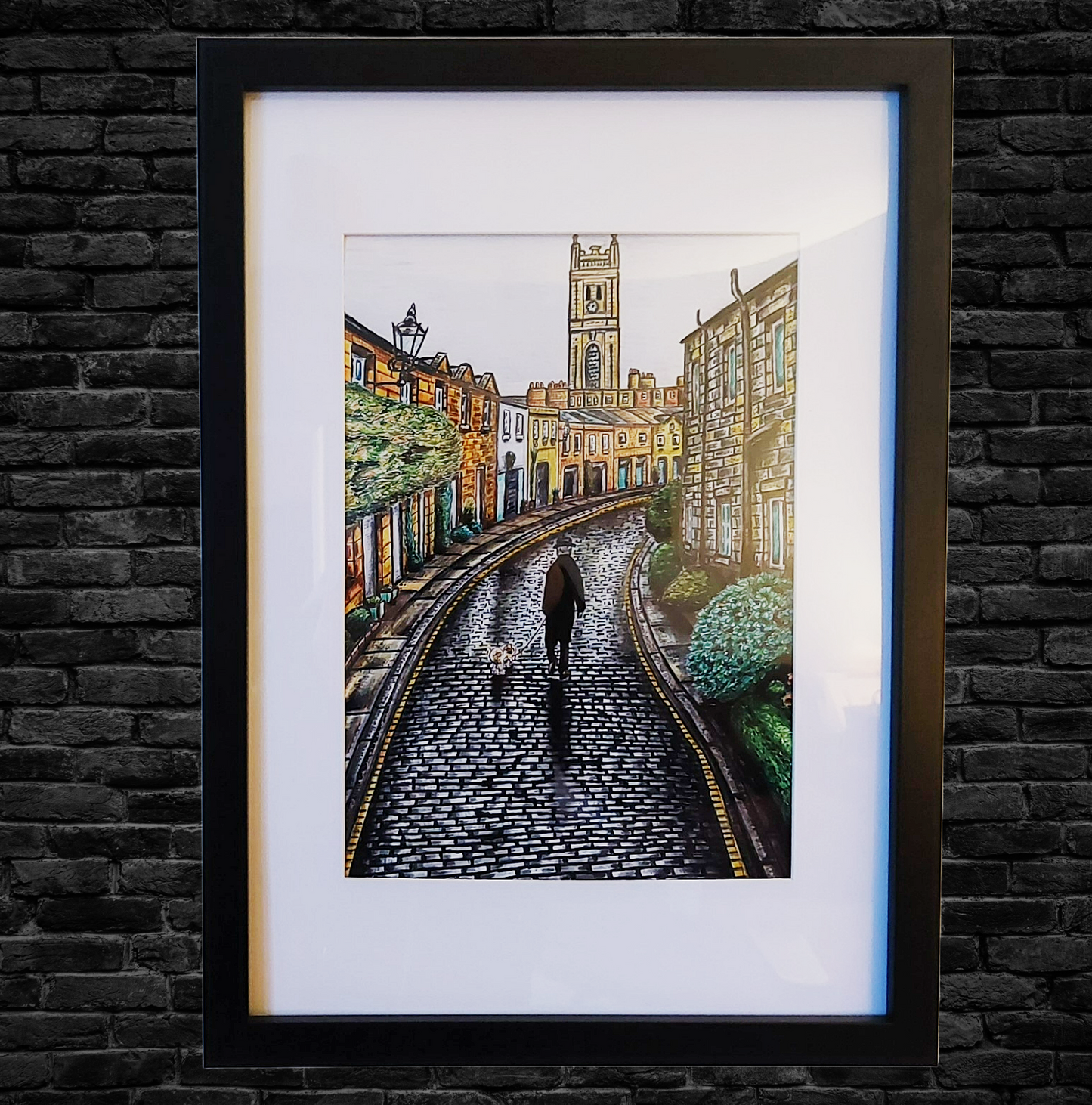 Edinburgh Circus Lane Art Print