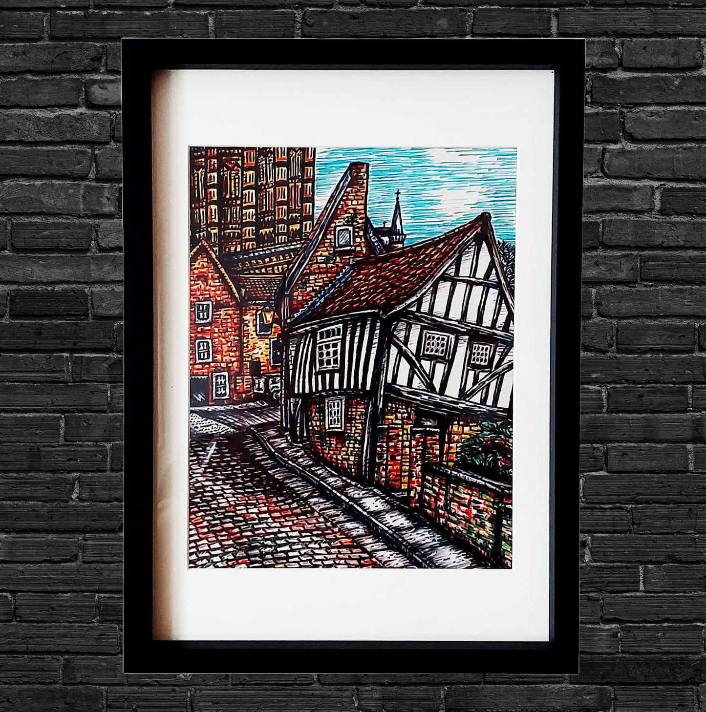 Cobble Road Art Print