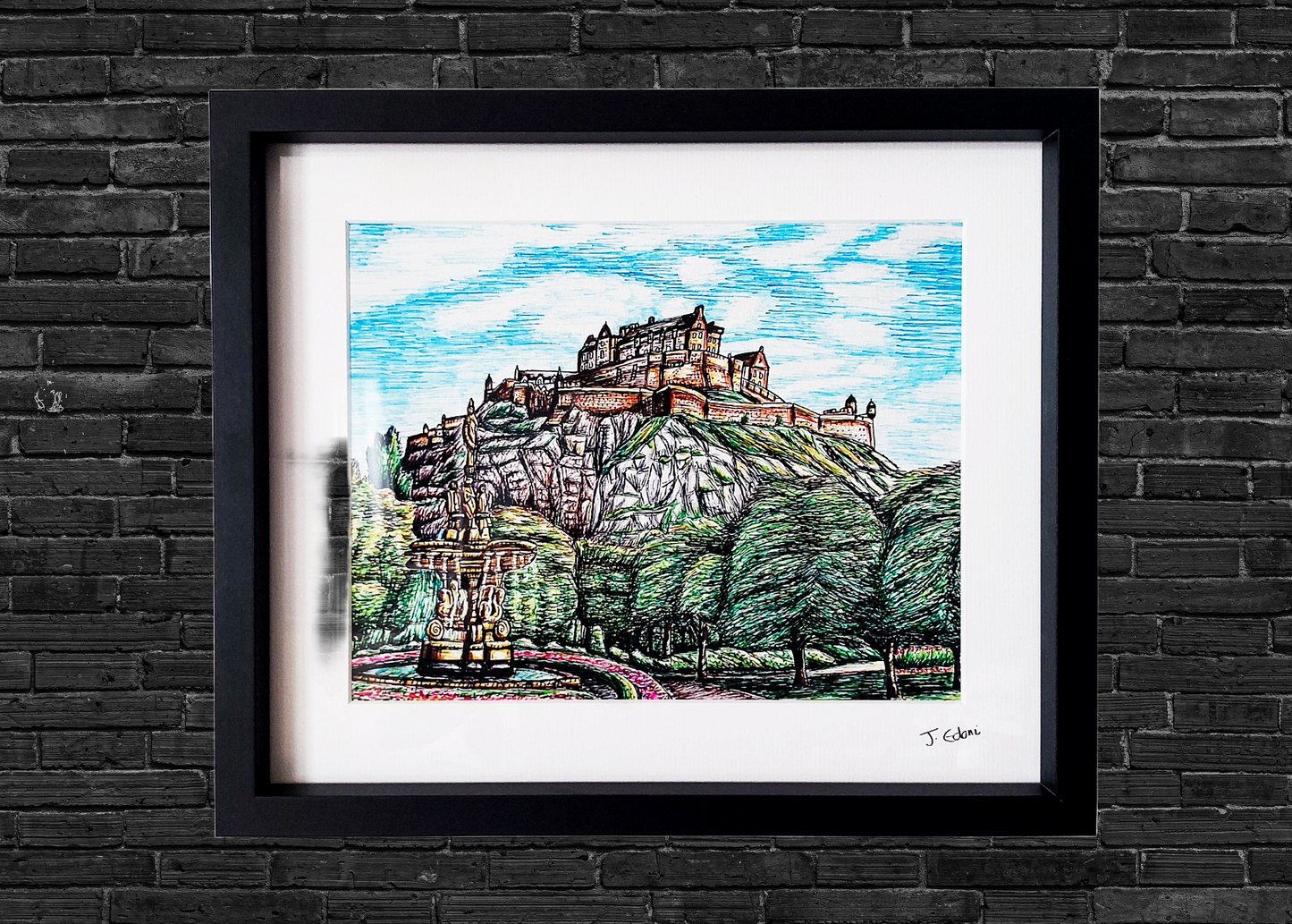 Edinburgh Castle Art Print