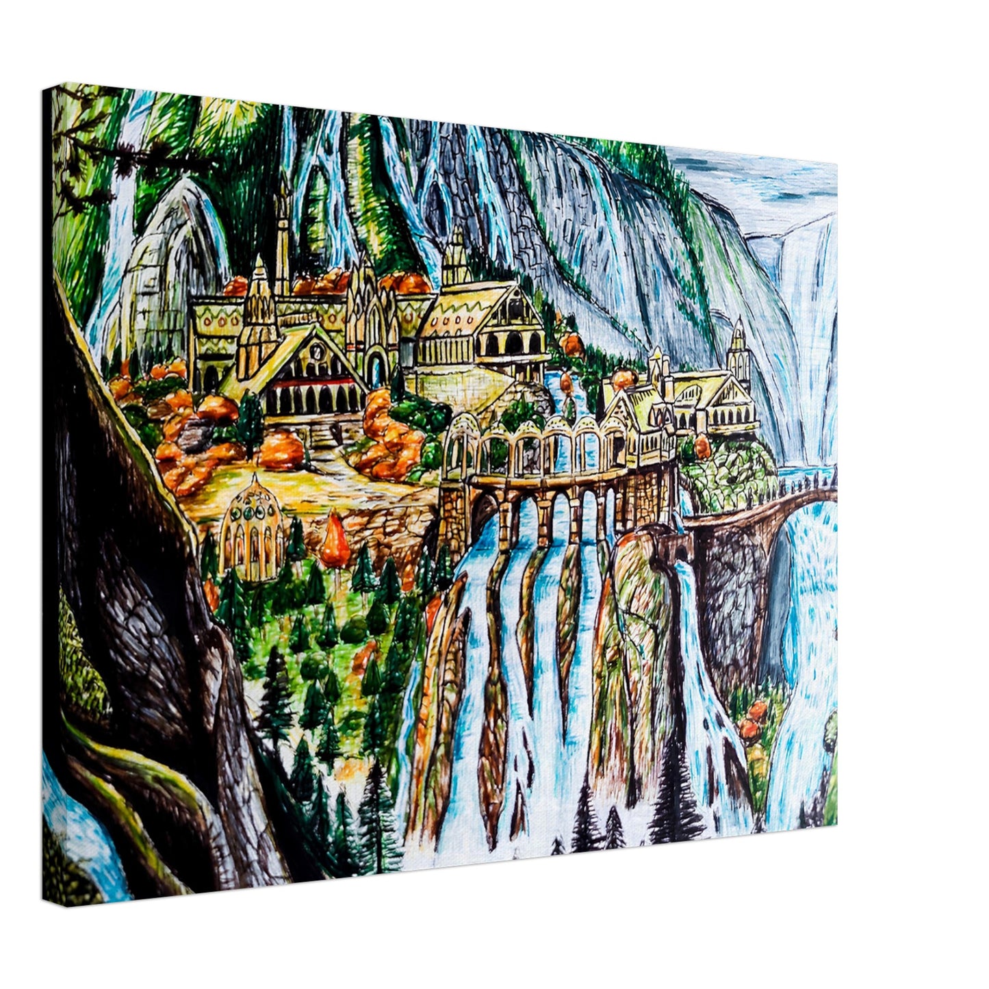 Rivendell, Lord Of The Rings Canvas Art print