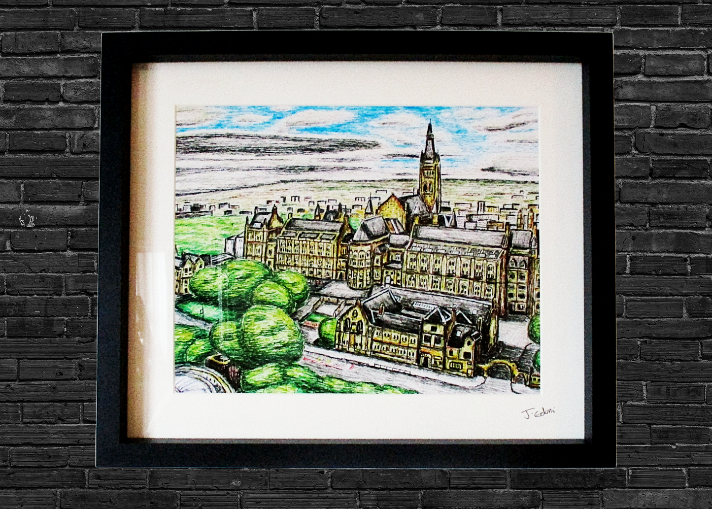 Glasgow University Art Print