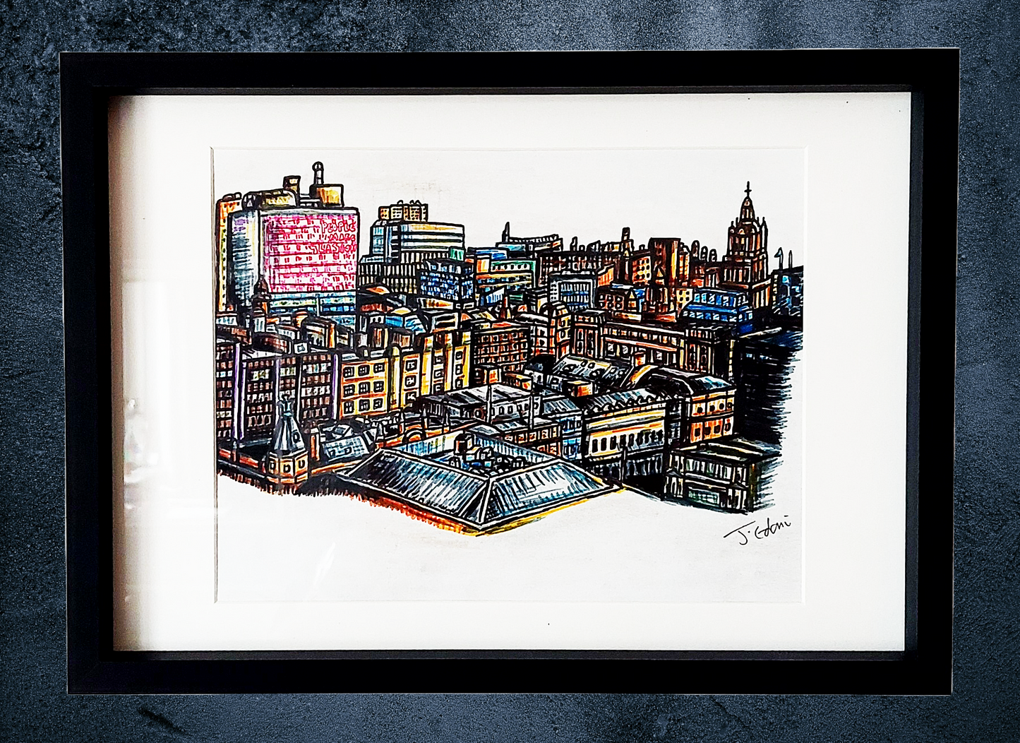 Glasgow Skyline Art Print