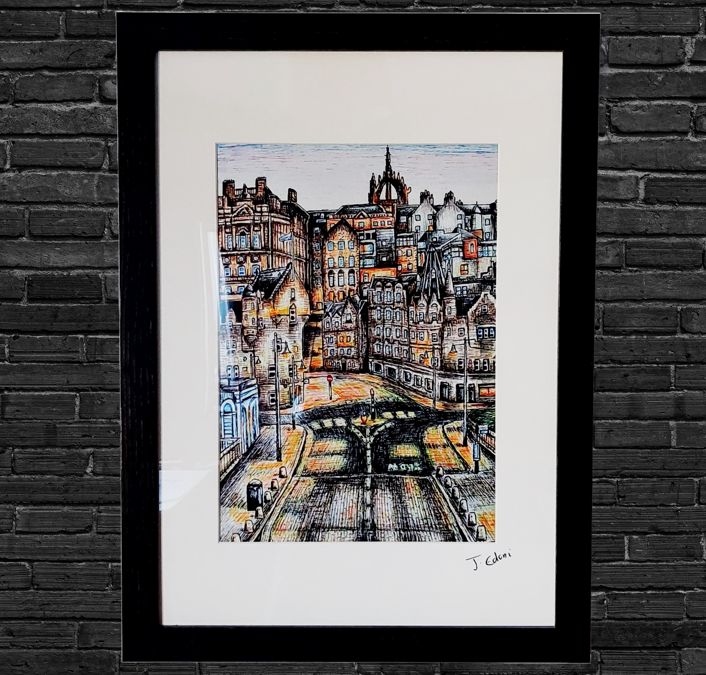 Edinburgh Waverley Bridge Art Print