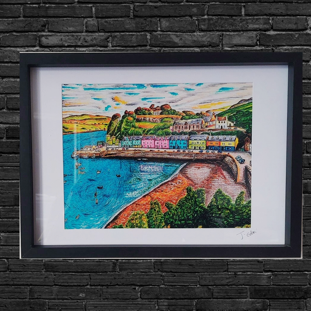 Isle of Skye Portree Art Print