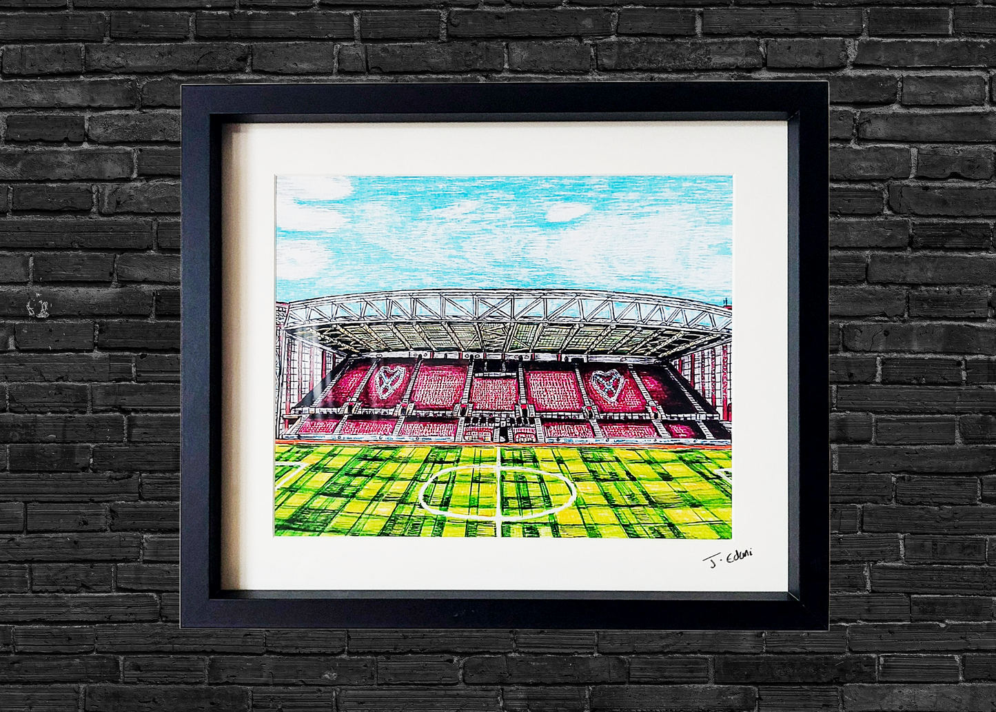 Tynecastle Park (Tynecastle Stadium) Art Print