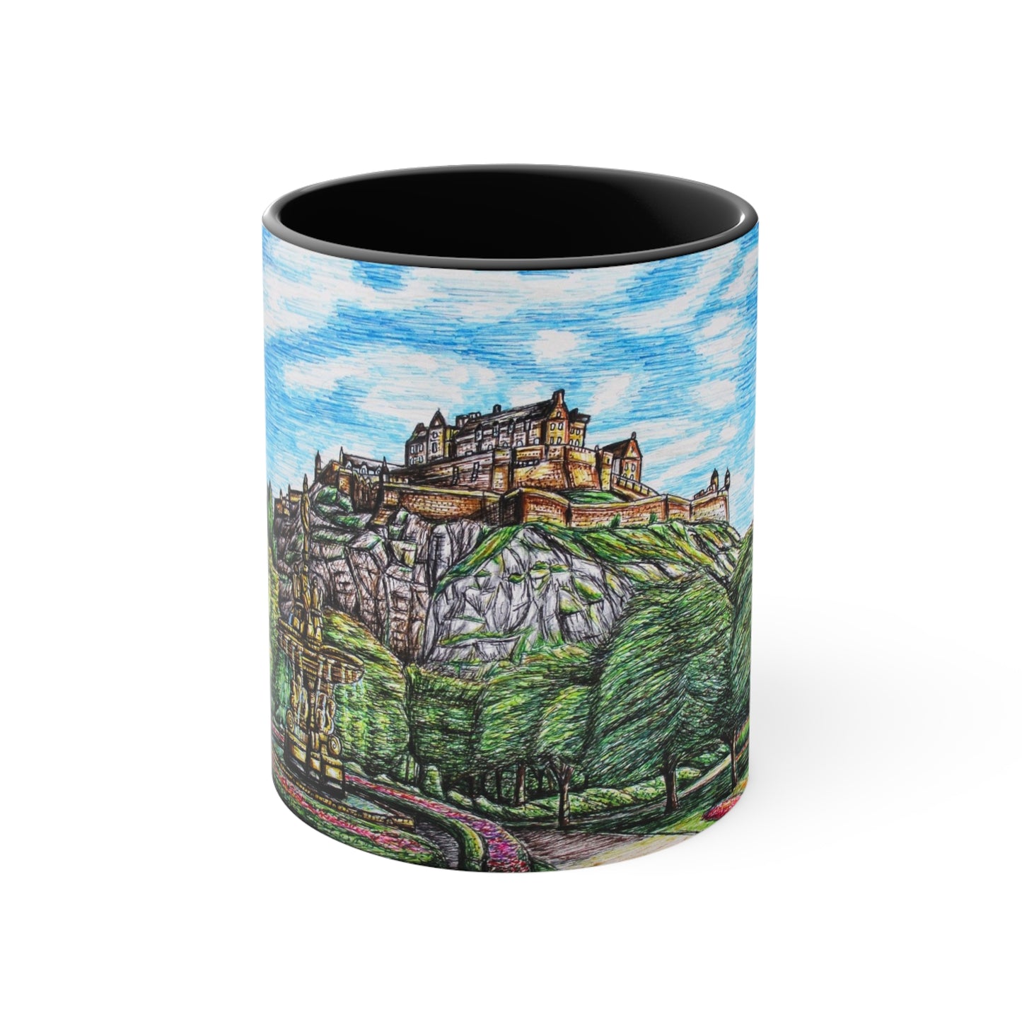 Coffee Mug, 11oz- Edinburgh Castle Design